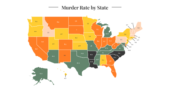 Murder Rate By State 